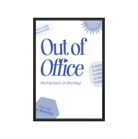 Extra Large and Deep 48x72 Poster Snap Frame with 1 5/8" Wide Metal Profile for Mounted Graphics on 3/8" and 1/2" Thick Boards
