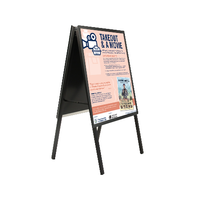 A-Frame 16x24 Sign Holder | with SECURITY SCREWS on Snap Frame 1 1/4" Wide