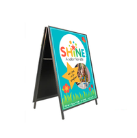 A-Frame 24x48 Sign Holder | with SECURITY SCREWS on Snap Frame 1 1/4" Wide