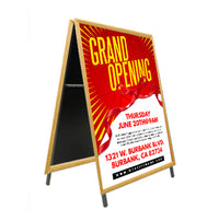 A-Frame 20x28 Sign Holder | WOOD Snap Frame 1 1/4" Wide