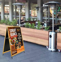 A-Frame 12x36 Sign Holder | WOOD Snap Frame 1 1/4" Wide