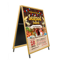 A-Frame 30x30 Sign Holder | WOOD Snap Frame 1 1/4" Wide