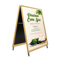 A-Frame 30x36 Sign Holder | WOOD Snap Frame 1 1/4" Wide