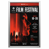 Satin Silver Frame Finish - Weather-Resistant Poster Snap Frames (1 1/4" Security-Style) 