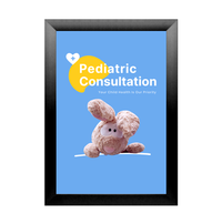 Super Wide-Edge Poster Snap Frame 30 x 40 with Bold 2 1/2" Profile for Mounted Graphics on 1/8", 3/16", 1/4" Thick Boards