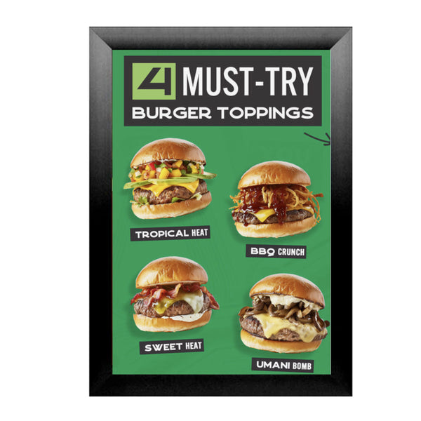 Extra Large 36x96 Poster Snap Frames (2 1/2" Wide Edge Profile)