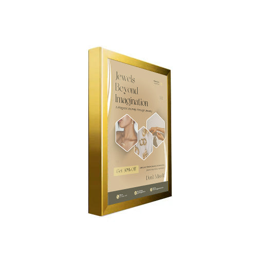 SwingSnap LED Backlit Lightboxes | Quick Change Poster Snap Frame with Metal Display Case 24 Sizes