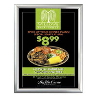 11x17 Snap Frame with Narrow .59" Wide Profile | Budget-Friendly Silver Frame with Mitered Corners