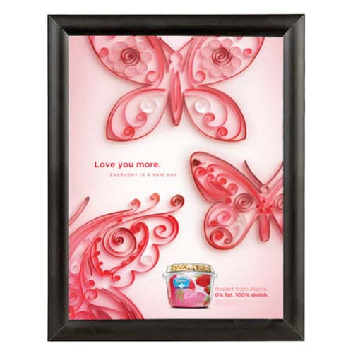 Budget-Friendly 16x20 Snap Frame Poster Sign Frame 1" Wide | Black Snap Frame with Mitered Corners