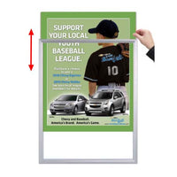 Designer Beveled Slide-In Picture Sign Frames for Posters 30x40  | 1" Wide Matboard