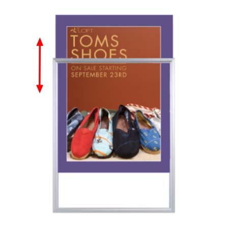 Designer Beveled Slide-In Picture Sign Frames for Posters 18x24 | 2" Wide Matboard