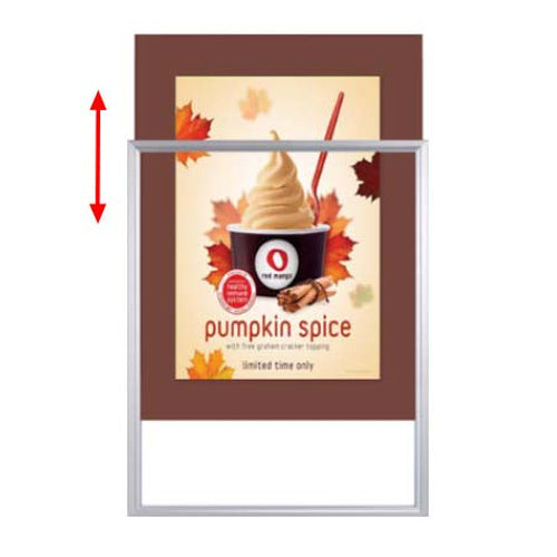  Designer Beveled Slide-In Picture Sign Frames for Posters 24x36 | 3" Wide Matboard