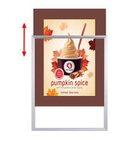 Designer Beveled Slide-In Picture Sign Frames for Posters 18x24 | 3" Wide Matboard