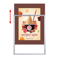 Designer Beveled Slide-In Picture Sign Frames for Posters 24x36 | 3" Wide Matboard
