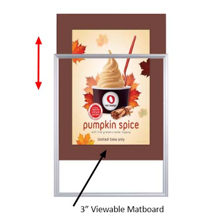 Designer Beveled Slide-In Picture Sign Frames for Posters 13x19 | 3" Wide Matboard