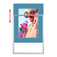 Designer Beveled Slide-In Picture Sign Frames for Posters 20x28 | 4" Wide Matboard