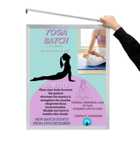 12x18 Frame Euro-Style Top & Side Load | Poster Frame Sign Holder Slide-In Frame Design