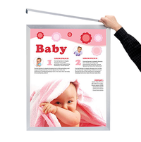 8.5x11 Frame Euro-Style Top or Side Load Poster Frame, Metal Sign Holder with Slide-in Design