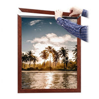 Slide In 8x10 Wood Frame Top Load, Side Load Poster Frame Sign Holder