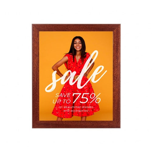 8x10 WOOD POSTER FRAME - Dark Mahogany Finish