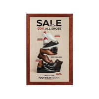 8.5x14 WOOD POSTER FRAME (CHERRY FINISH SHOWN)