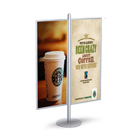 POSTO-STAND™ Quick Change Slide-in Sign Holder 22x56 (DOUBLE FRAME)