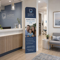 Pull Over Banner Stand Displays - 23.5" Wide, 72" High