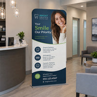 Pull Over Banner Stand Displays - 35.5" Wide, 72" High