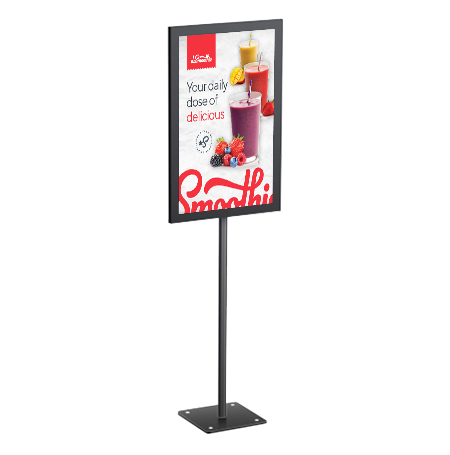 7 x 11 Lightweight Countertop Pedestal Displays - Fixed Height Stand - Two Sided