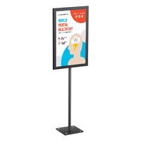 8 1/2 x 11 Lightweight Countertop Pedestal Displays - Fixed Height Stand - Two-Sided