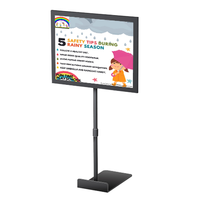 11 x 14 Lightweight Countertop Pedestal Displays - Adjustable Height Stand