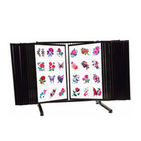 Table Top Flash Art Display 18x24 with 30 Steel Flip Panels