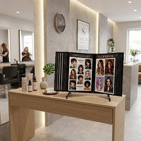 Table Top Photo Multi-Panel Flip Displays | in 3 Steel Panel Sizes with 30 Swing Pages