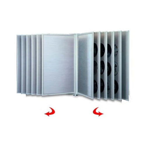 XL Swinging Multi-Panel Vinyl Tackboard Wall Displays | All Steel in 4 Panel Sizes with 6 or 10 Flip Panels