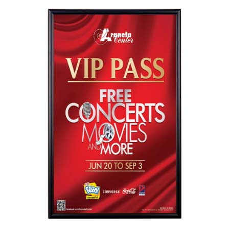 11x17 Metal Picture Frame with Wide-Face Poster Display Frame in Four Finishes + Custom Sizes