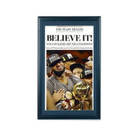 Cleveland Cavaliers NBA Champions Newspaper Wood Display Frame