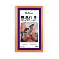 Clemson Tigers 2016 NCAA College Football Champions Newspaper Wood Display Frame