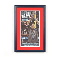 New England Patriots Super Bowl 51 Champions Newspaper Wood Display Frame