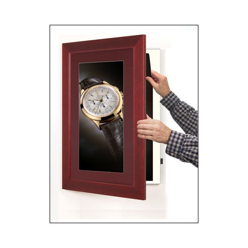 Wood 362 Poster Display SwingFrames 8.5x14 with Matboard