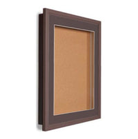SwingFrame 36 x 48 Wood Framed Designer Bulletin Board with Light