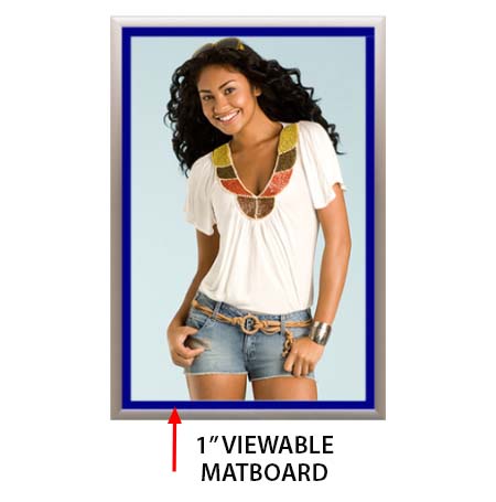 Designer Snap Frames for Posters 16x20  (1" Wide Matboard)