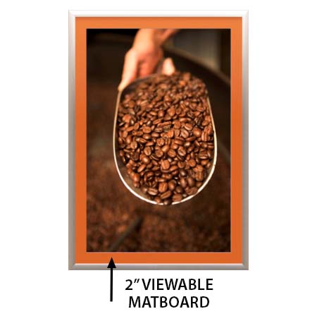 Designer Snap Frames for Posters 22x34 (2" Wide Matboard)