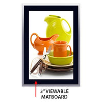 Designer Snap Frames for Posters 11x14 (3" Wide Matboard)
