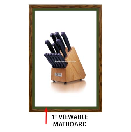 Designer Wood Snap Frames for Posters 27x39 (1" Wide Matboard)