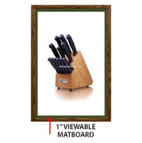 Designer Wood Snap Frames for Posters 18x18 (1" Wide Matboard)