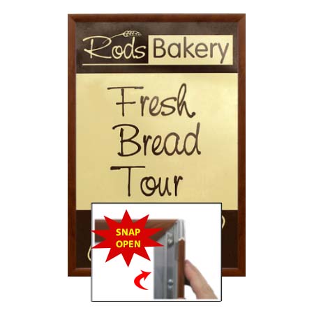 Wood Poster Snap Frames 8.5 x 11 (for MOUNTED GRAPHICS)