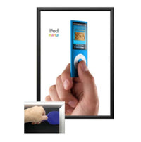 36 x 48 Poster Snap Open Frames (1 1/4" Security-Style) for MOUNTED GRAPHICS