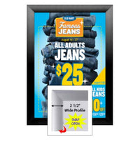 SwingSnaps Snap Open Poster Frame 8x10 (2 1/2" Wide Edge Profile)