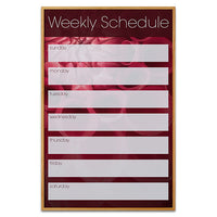 CUSTOM PRINTED IMAGE onto MAGNETIC 11x14 WHITEBOARD DRY ERASE DISPLAY BOARD | LIGHT OAK WOOD FINISH