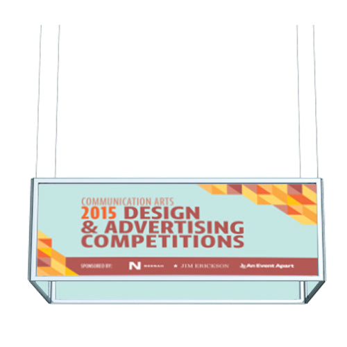 12 x 42 x 42 LIGHTWEIGHT ALUMINUM CEILING DISPLAYS - CUBE SHAPED